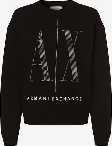 ARMANI EXCHANGE Sweatshirt in Schwarz: predná strana