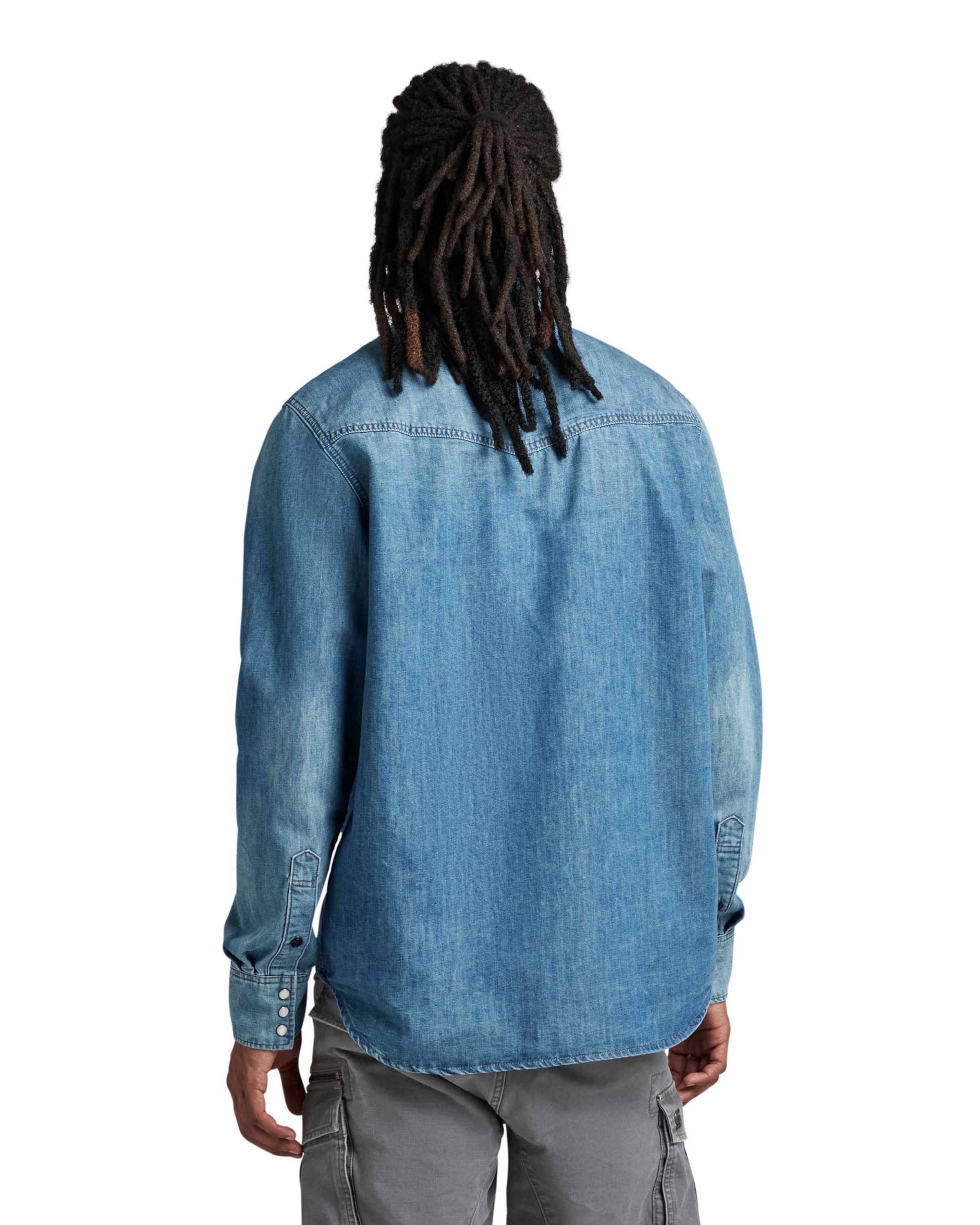 G-STAR Средняя посадка Рубашка 'Dakota' в Синий