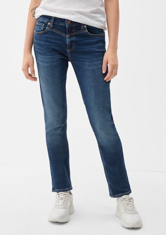 QS Slimfit Jeans 'Catie' in Blau: Vorderseite