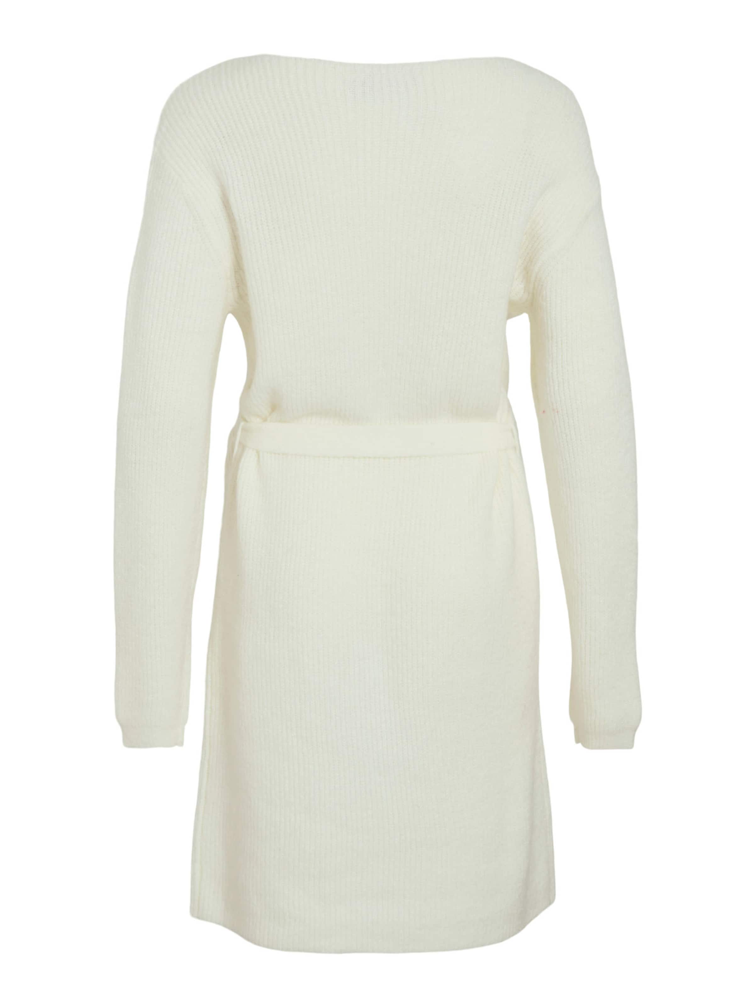 VILA Πλεκτό φόρεμα 'VIMOLLI' σε λευκό