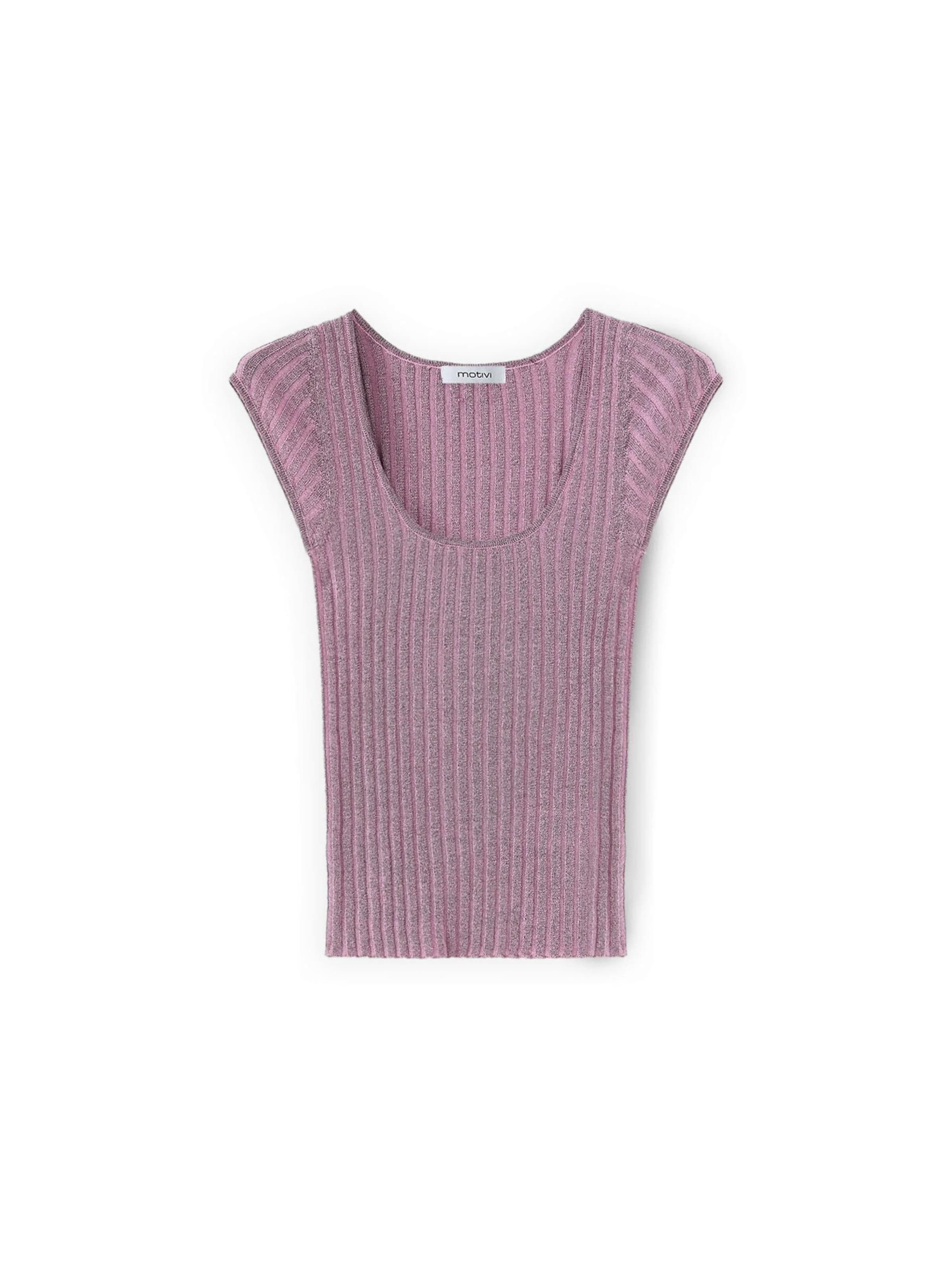 Tops en tricot MOTIVI en rose : devant