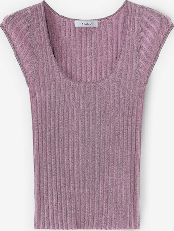 Tops en tricot MOTIVI en rose : devant