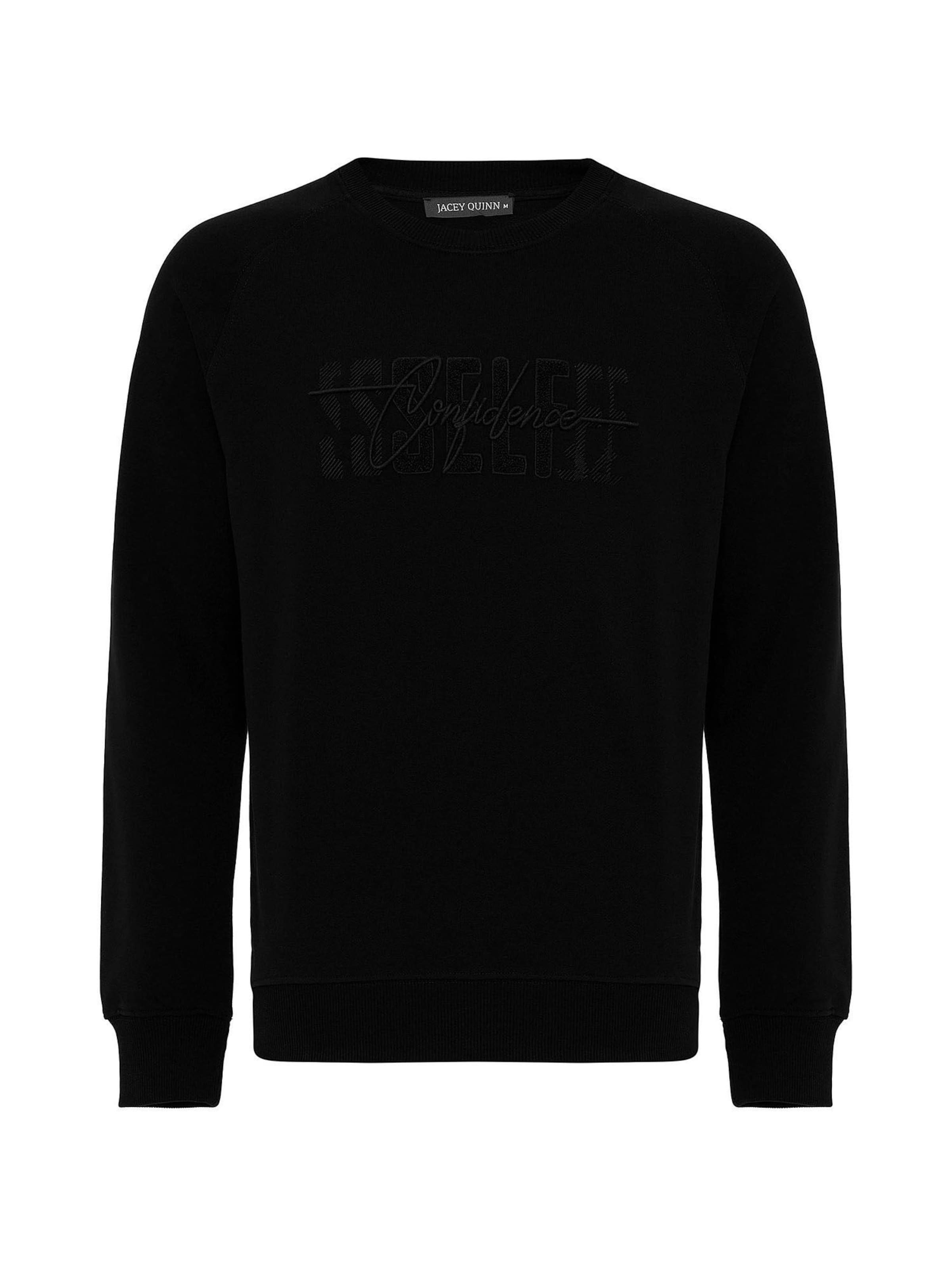 Jacey Quinn Sweatshirt in Black: front