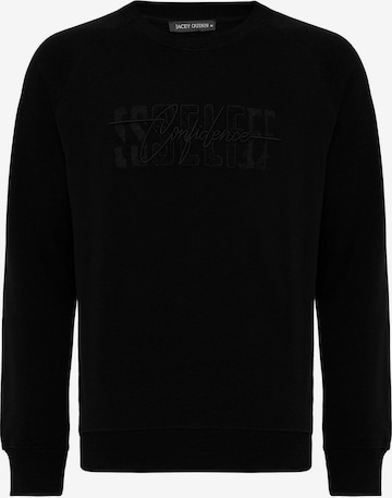 juoda Jacey Quinn Megztinis be užsegimo: priekis