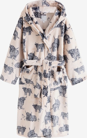 smėlio Next Trumpas vonios chalatas: priekis