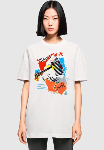 Merchcode Shirt 'INXS - Swing Tour' in Wit: voorkant