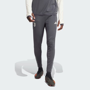 Slimfit Pantaloni sportivi 'Juventus Turin Tiro 23' di ADIDAS PERFORMANCE in grigio: frontale