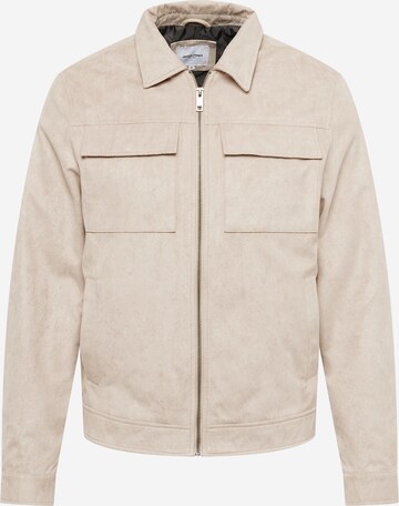 JACK & JONES Övergångsjacka 'ROCKY PAYTON' i beige: framsida