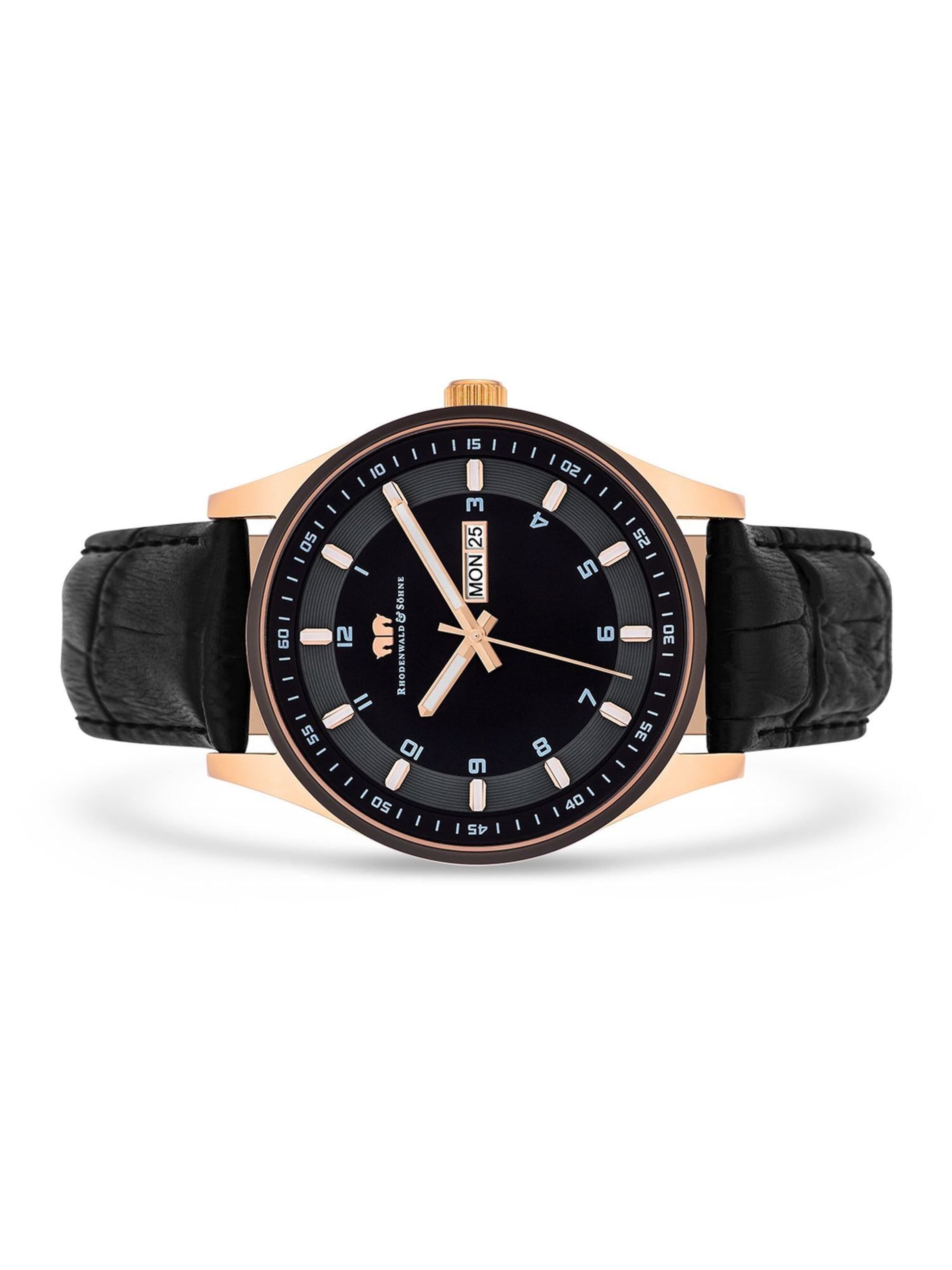 Montre à affichage analogique 'Couragian' Rhodenwald & Söhne en noir