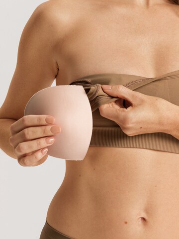 Hanro - Soutien Bustier Soutien 'Touch Feeling' em castanho