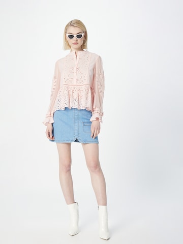 Stefanel Blouse 'SANGALLO' in Pink