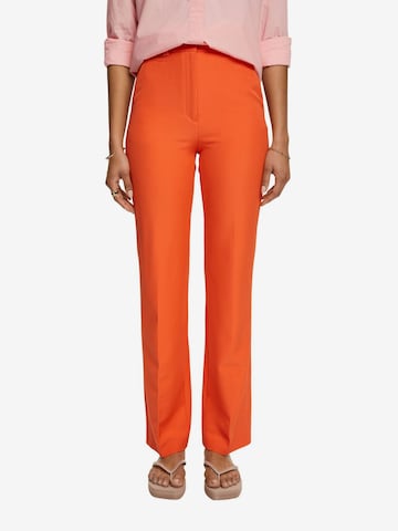 ESPRIT Loose fit Pleated Pants in Orange: front