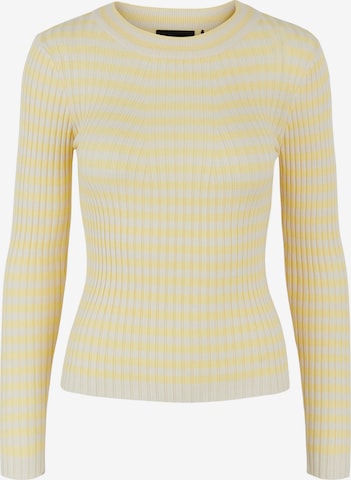 PIECES Sweater 'Crista' in Yellow: front
