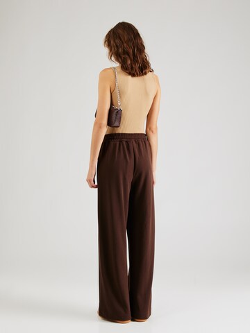 VILA Wide leg Pants 'VIClua' in Brown