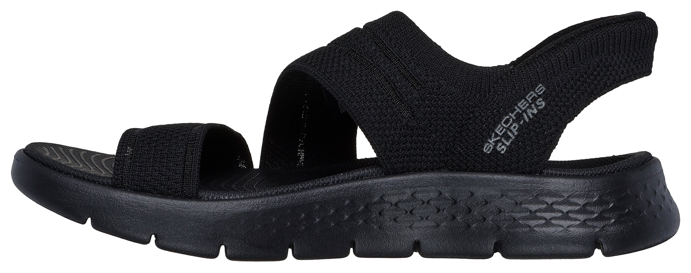 SKECHERS Sandale in Schwarz: Vorderseite