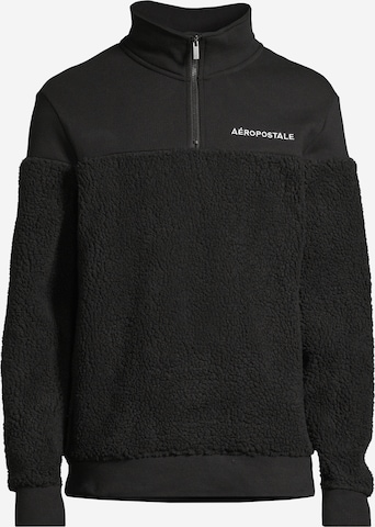 AÉROPOSTALE Sweatshirt in Black: front