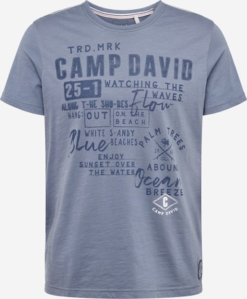 CAMP DAVID Shirt in Blue: front