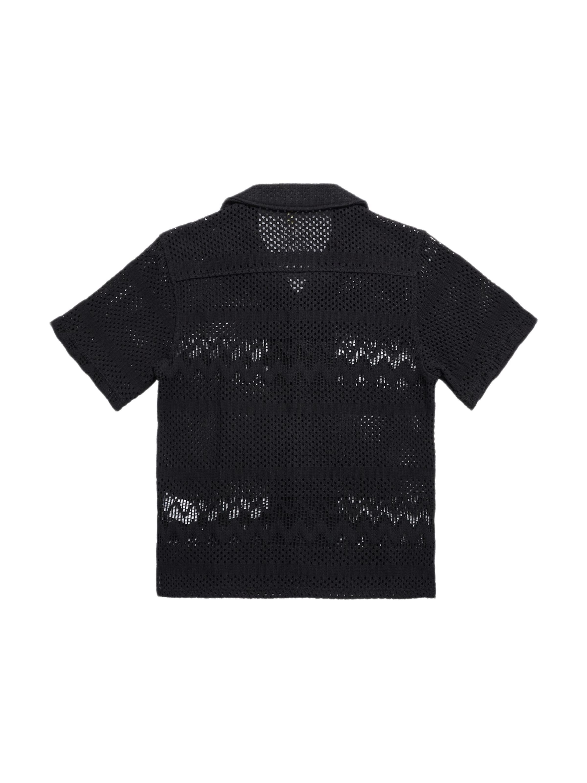 Denim Factory Comfort Fit Hemd 'Resort'‌‌‌‌‌‌‌ in Schwarz: Vorderseite
