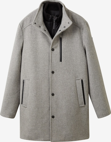 TOM TAILOR Ανοιξιάτικο και φθινοπωρινό παλτό σε γκρι: μπροστά
