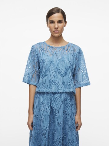 ROUGE EDIT Top in Blau: Vorderseite