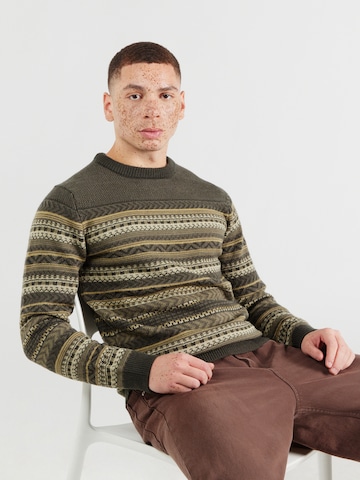 Pull-over Lindbergh en vert : devant