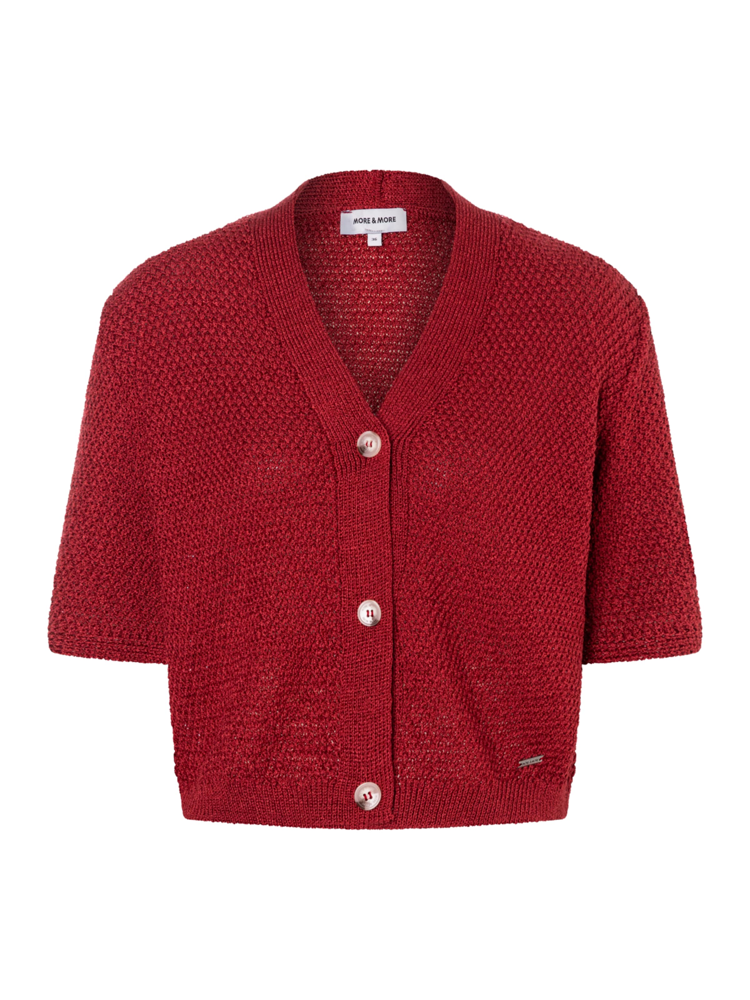 MORE & MORE Strickjacke in Rot: Vorderseite