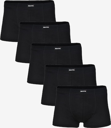 Maxte Boxershorts 'BASIC MAX Boxershorts 5er Pack' in Schwarz: Vorderseite