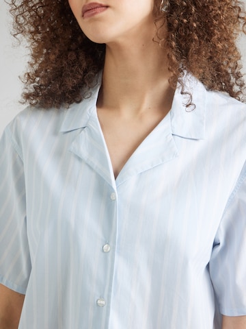 Hunkemöller Tričká na spanie - Modrá