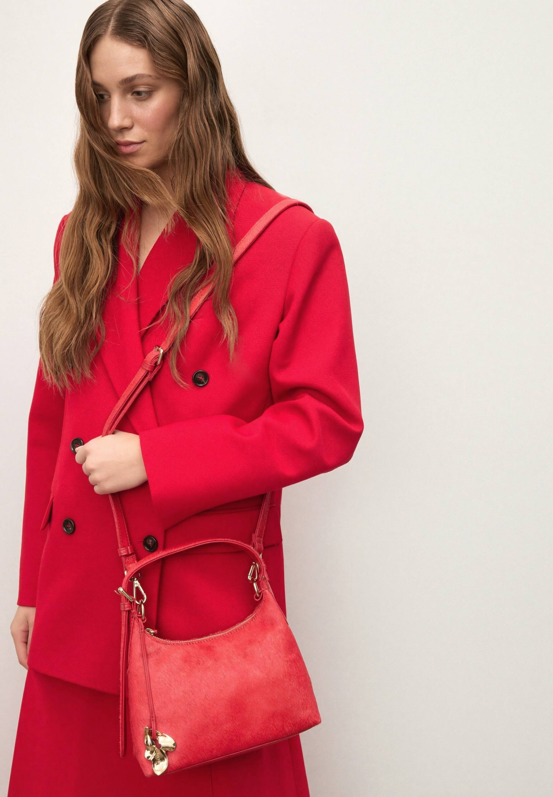 Sac bandoulière Kazar en rouge : devant