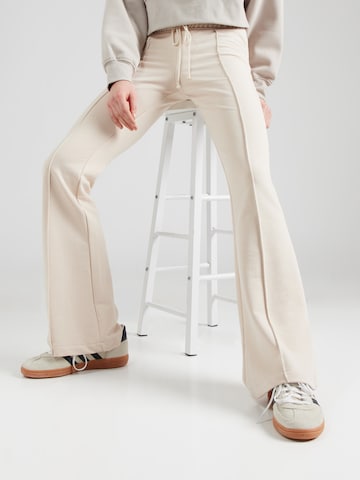 évasé Pantalon Monki en beige : devant