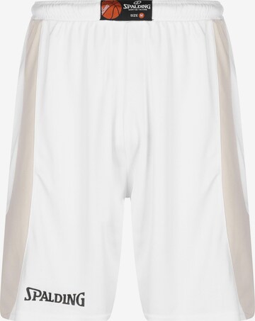 SPALDING Workout Pants in White: front