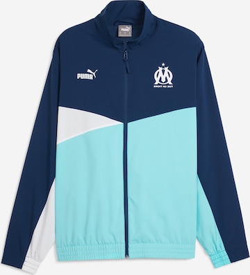 PUMA Training Jacket 'Olympique de Marseille' in Blue: front