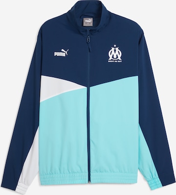 PUMA Μπουφάν άσκησης 'Olympique de Marseille' σε μπλε: μπροστά