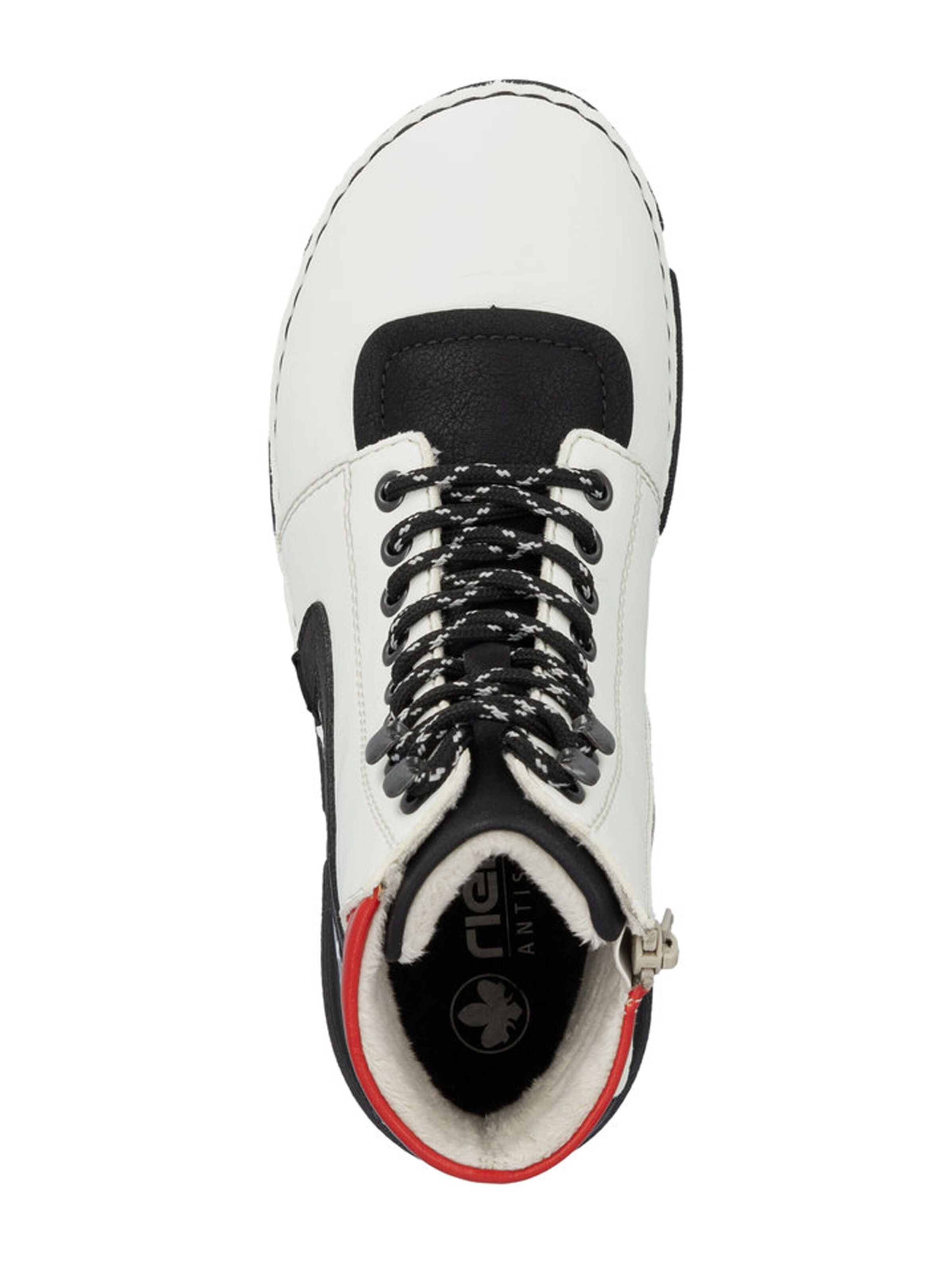 Rieker Lace-Up Ankle Boots in Beige