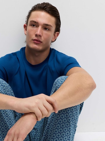 Marks & Spencer Pyjama lang in Blauw