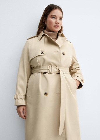 MANGO Between-Seasons Coat 'Polana' in Beige