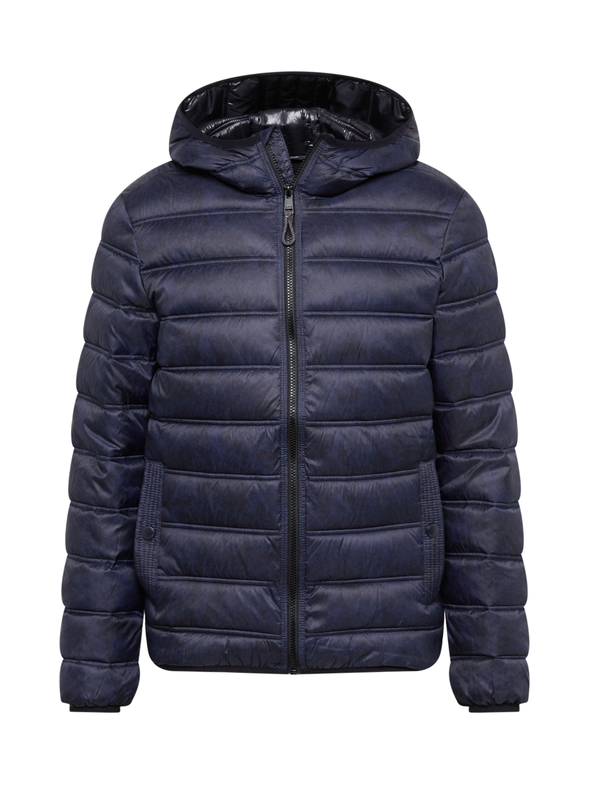 QS Winter Jacket in Blue: front