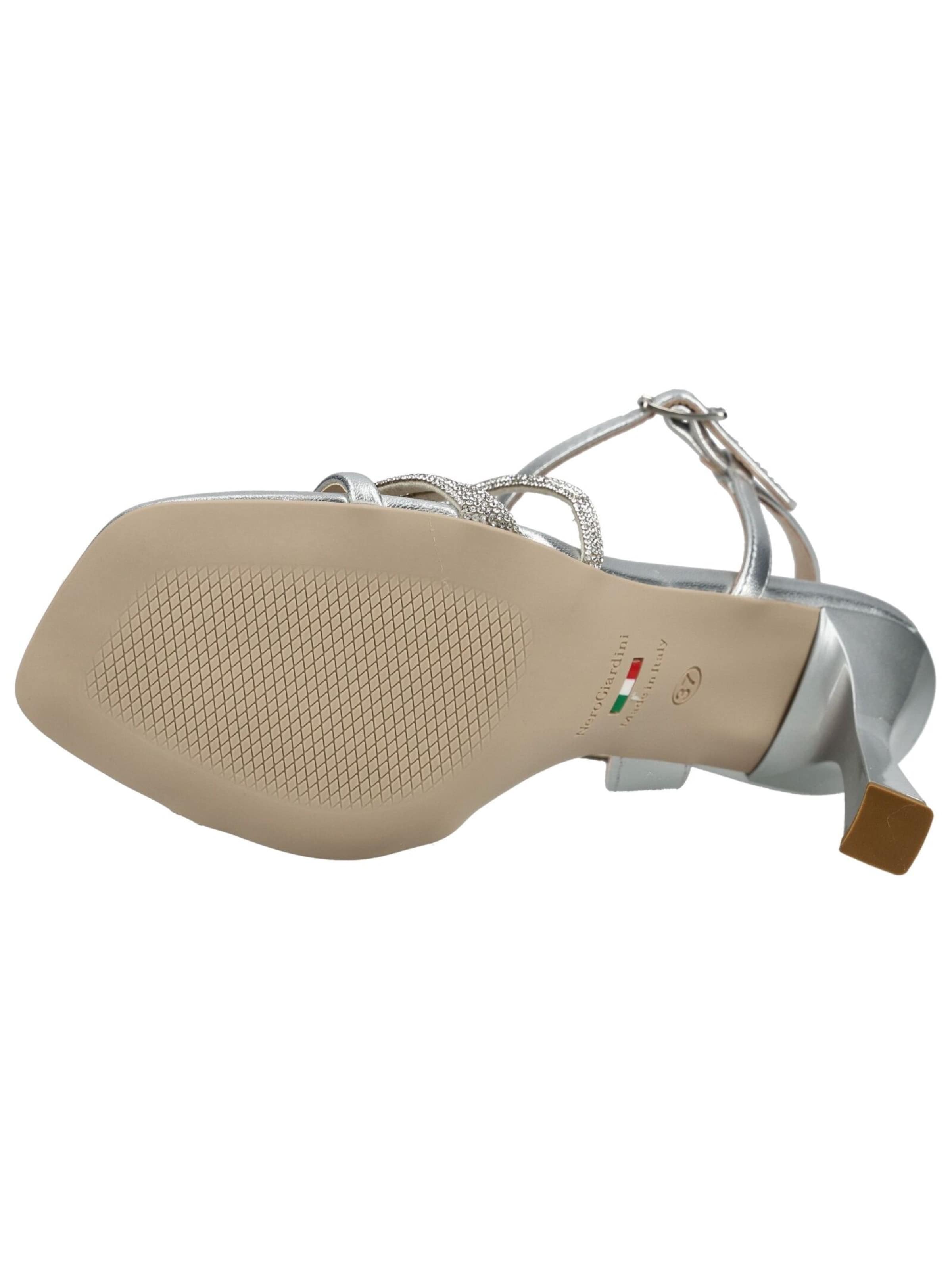 Sandales Nero Giardini en argent