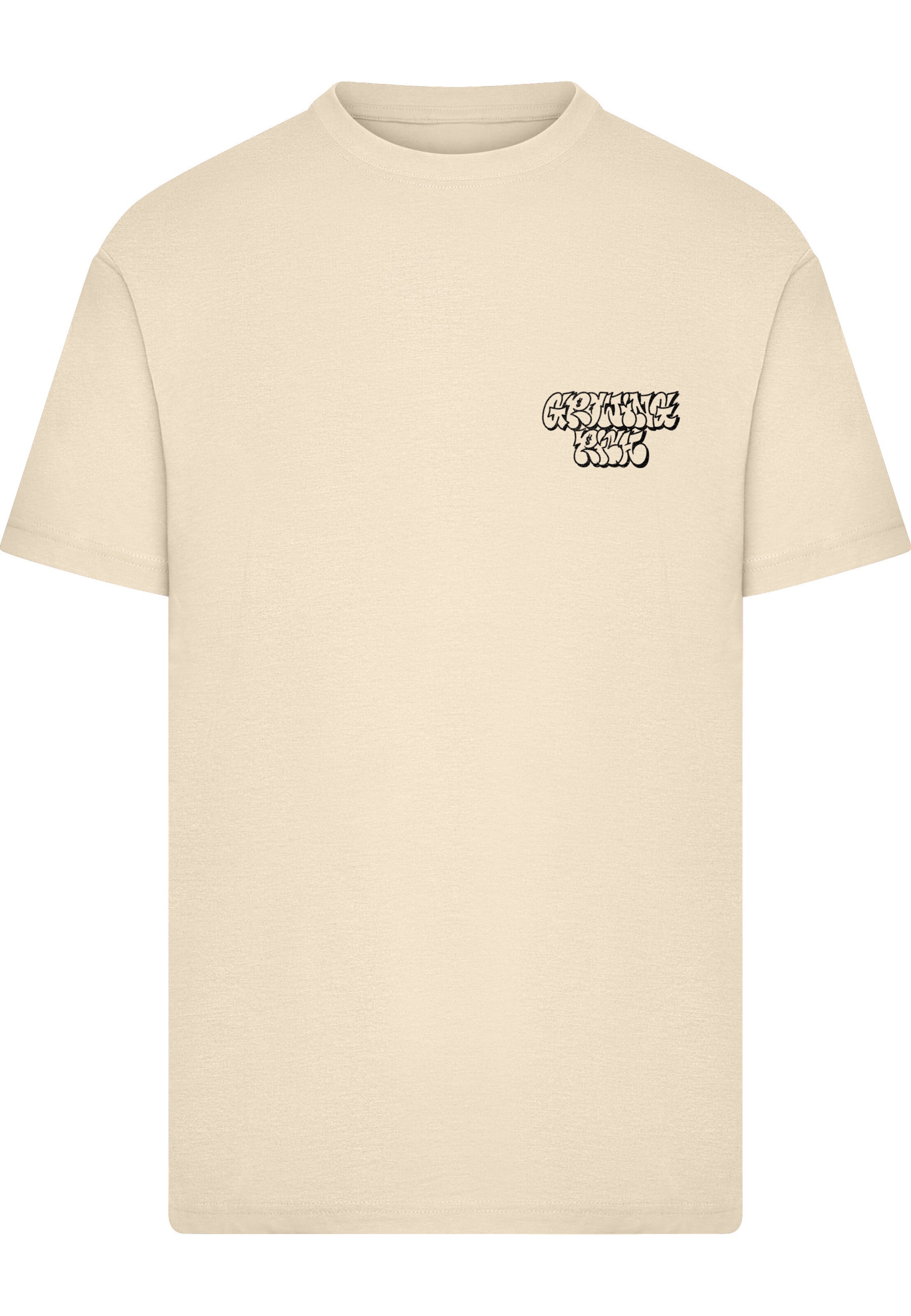 Mister Tee - Camisa 'Growing Rich Crown On' em branco: frente