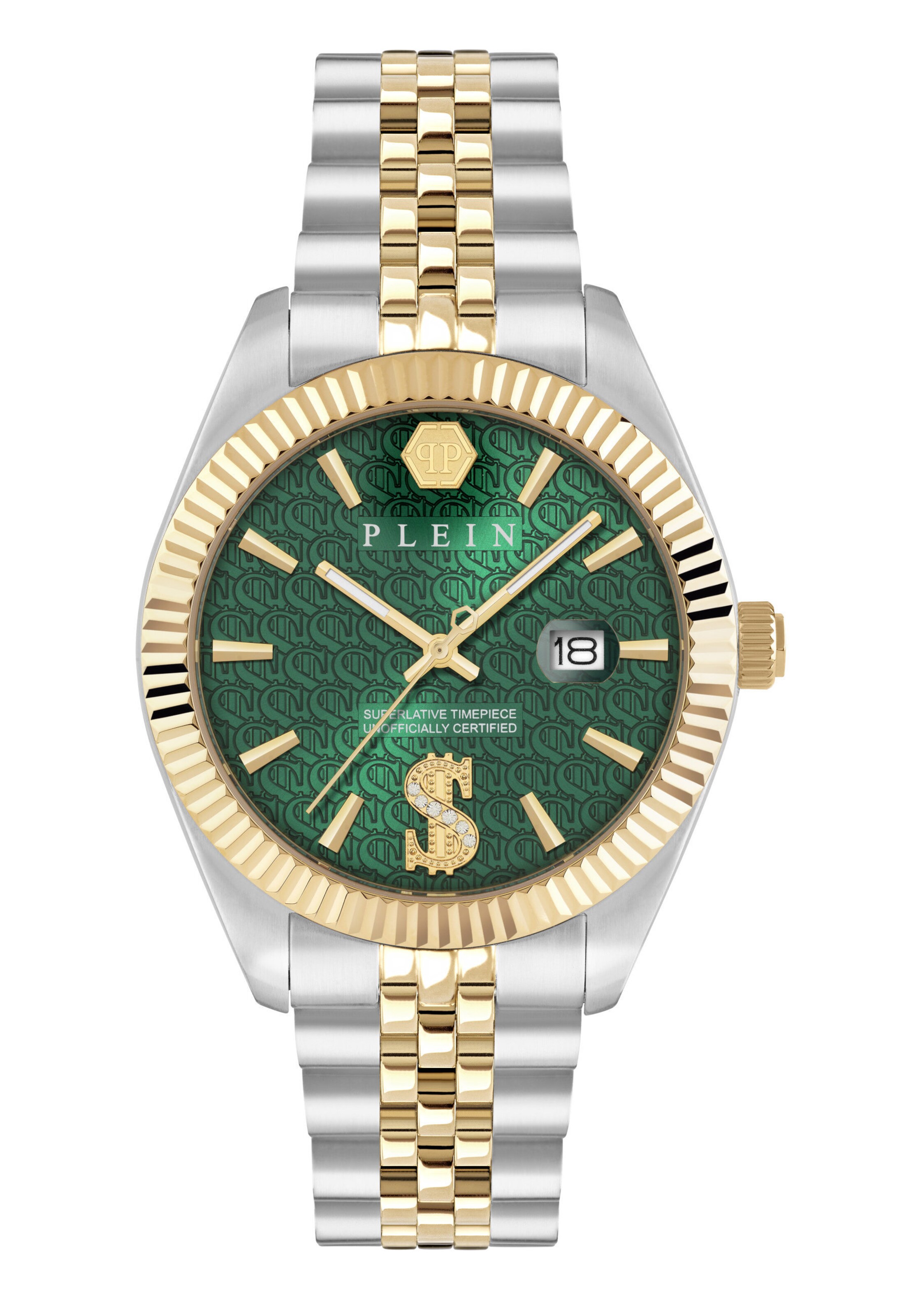 Philipp Plein Watches Analoguhr 'DATE SUPERLATIVE' in Silber: Vorderseite