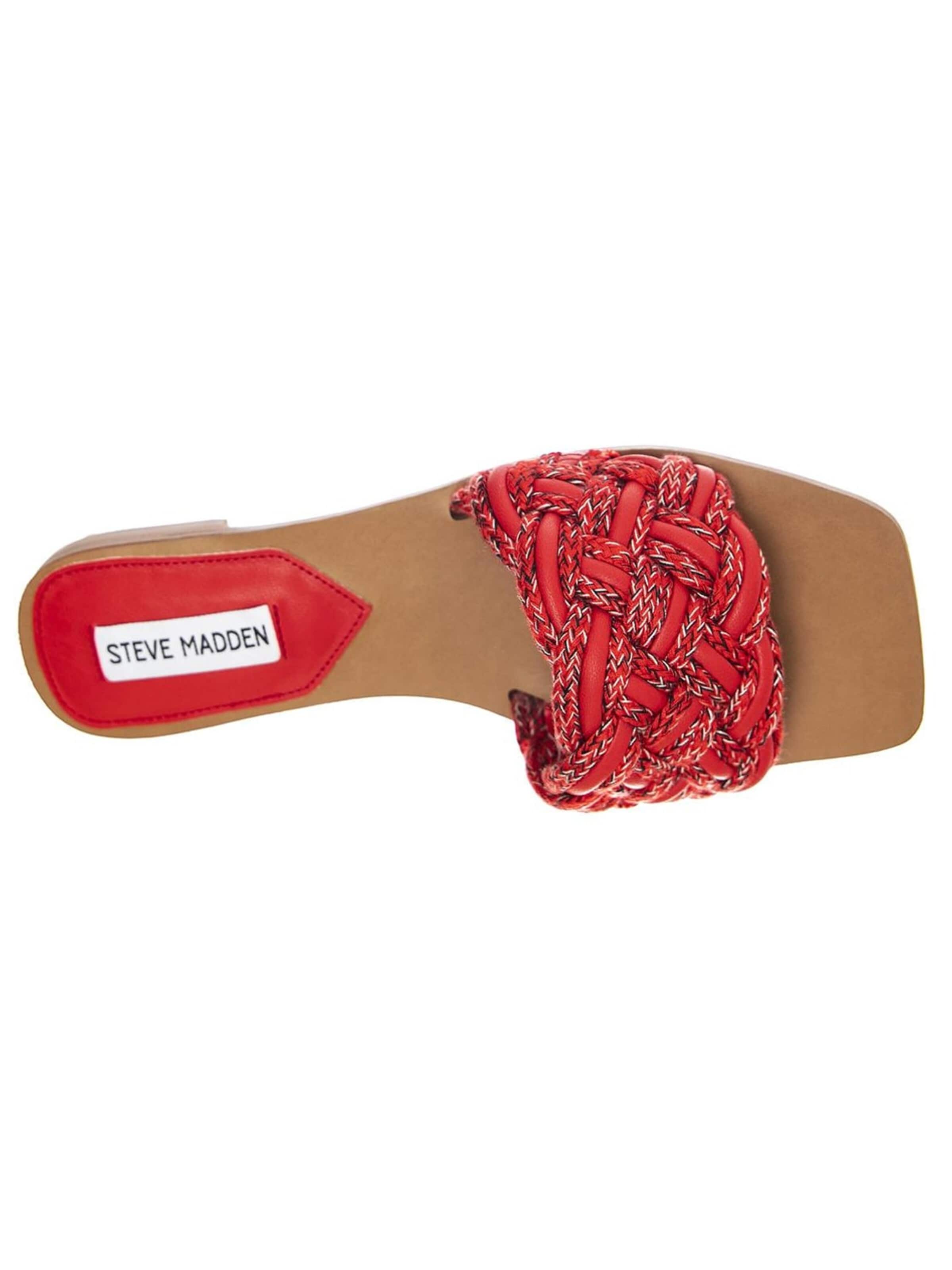 STEVE MADDEN Klapki 'Womens Nightfall Red Multi Sandals' w kolorze czerwony