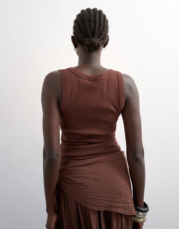 TOPSHOP Топ 'HONEY' в Коричневый