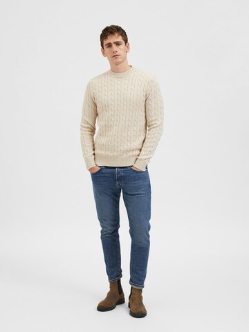 Pull-over SELECTED HOMME en blanc