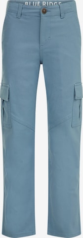 WE Fashion Regular Trousers in Blue: front