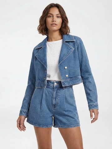 Veste mi-saison MYLAVIE by Sarah Harrison en bleu : devant