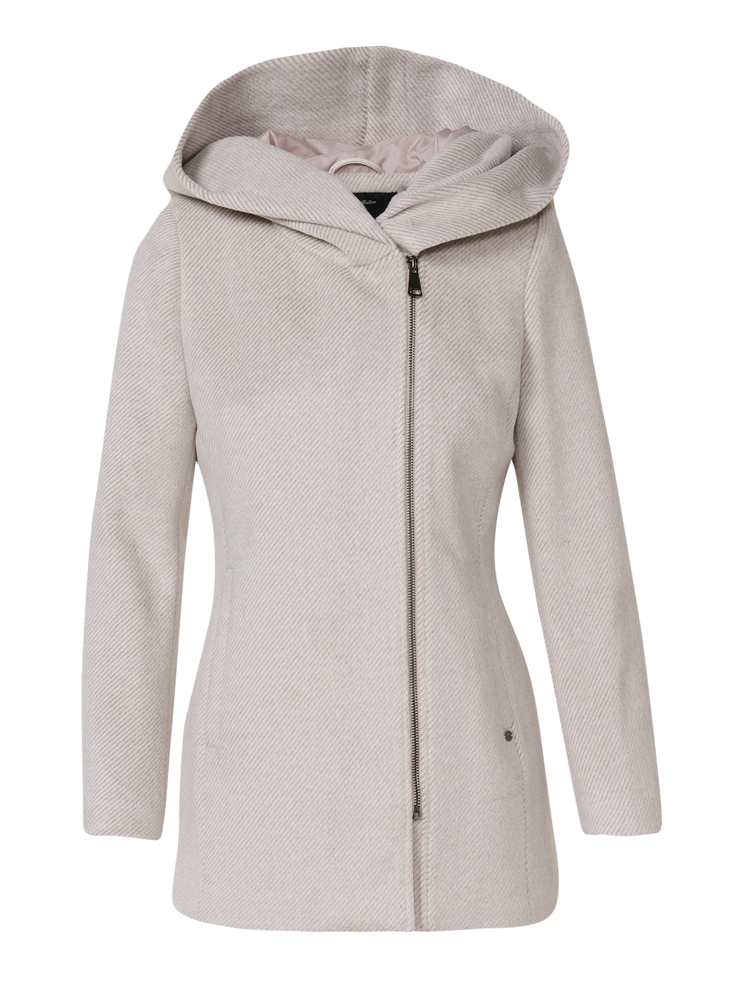 KOROSHI Ανοιξιάτικο και φθινοπωρινό παλτό σε λευκό: μπροστά