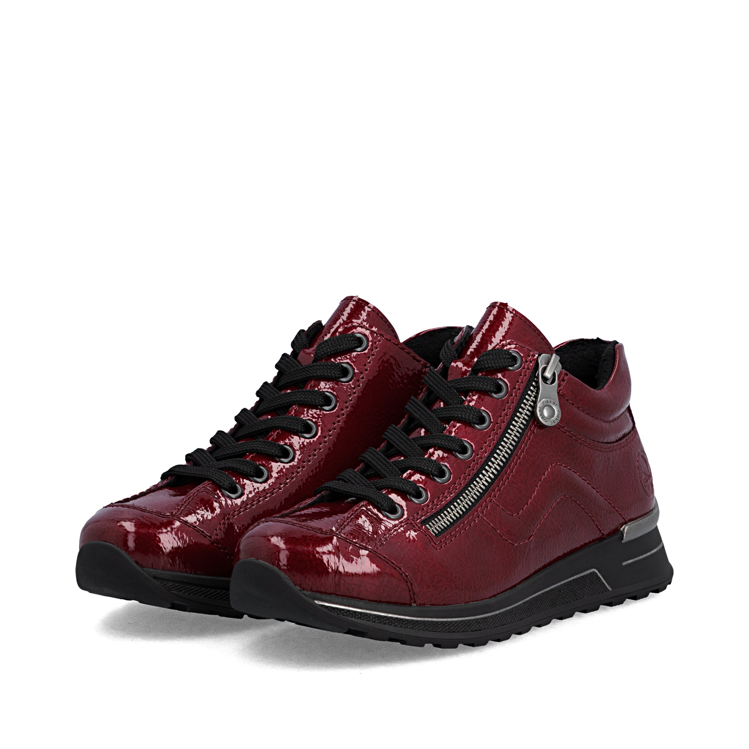Chaussure de sport à lacets Rieker en rouge