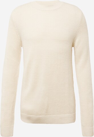 JACK & JONES Pullover 'HUNT' in Beige: predná strana