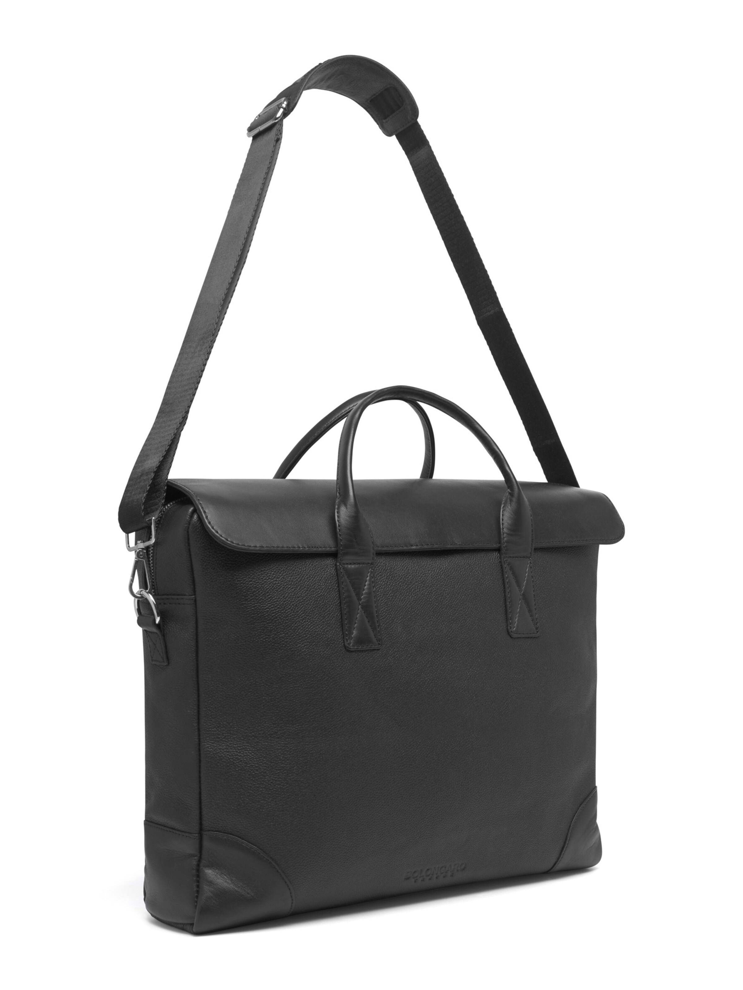 Bolongaro Trevor Laptoptasche 'Karl' in Schwarz