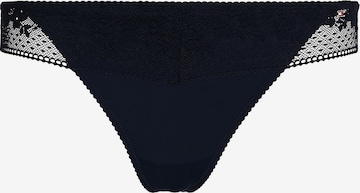 Tommy Hilfiger Underwear Thong 'Ditsy' in Blue: front